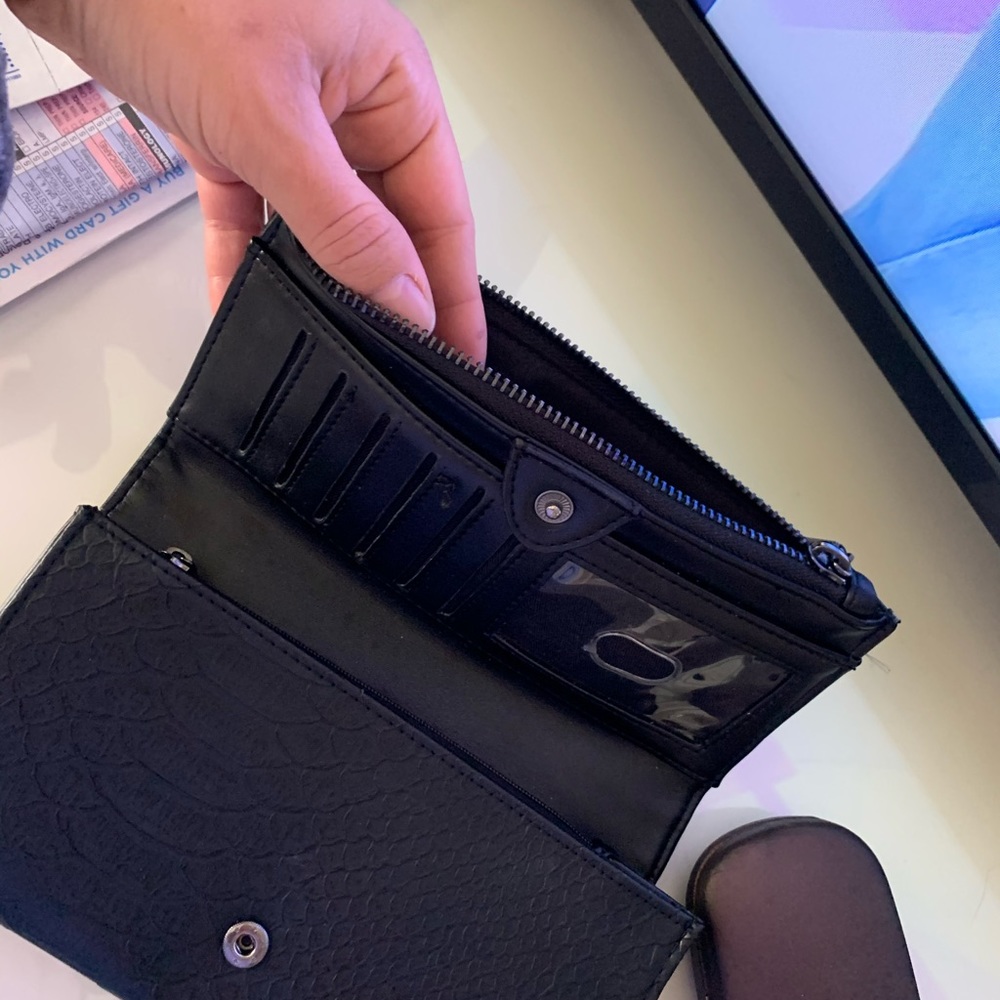 Faux crocodile wallet/clutch